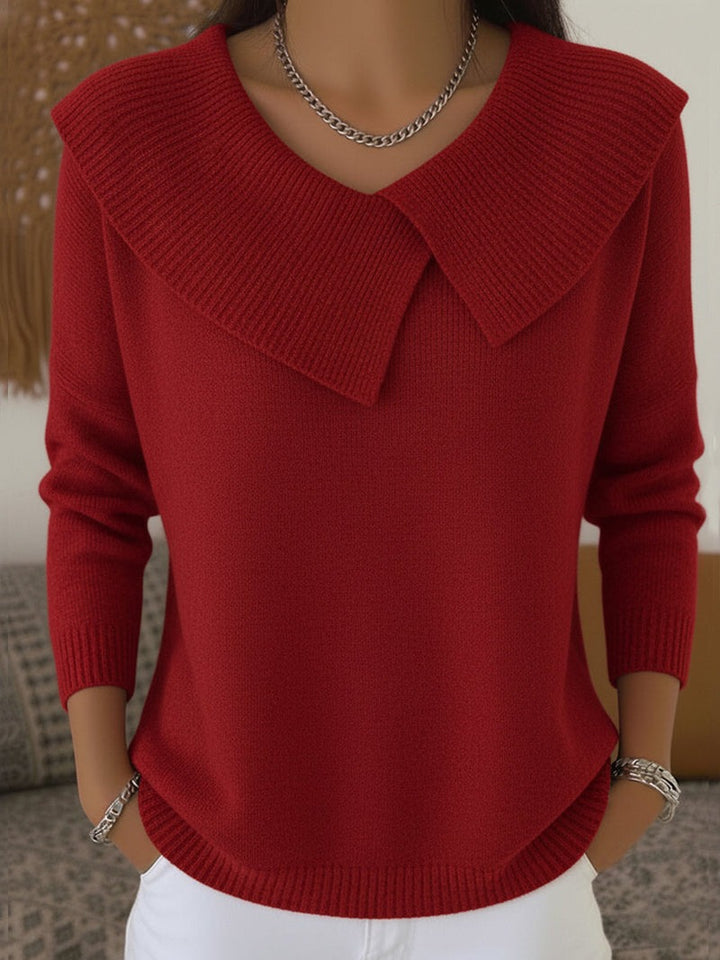 Pull chaud à col doux