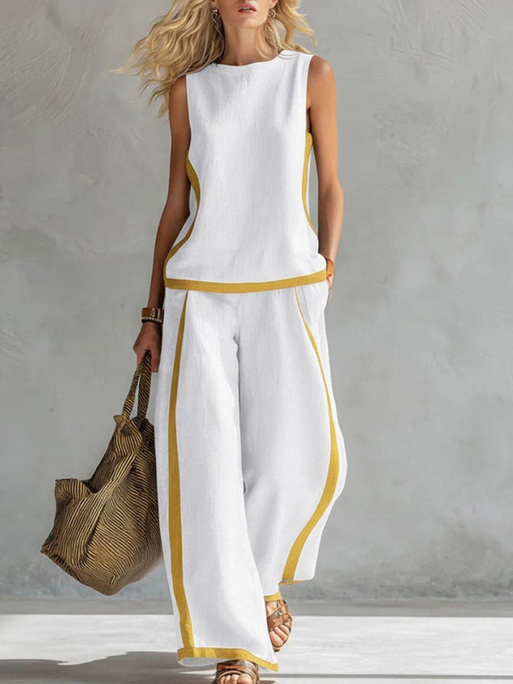 Ensemble deux pièces débardeur et pantalon large
