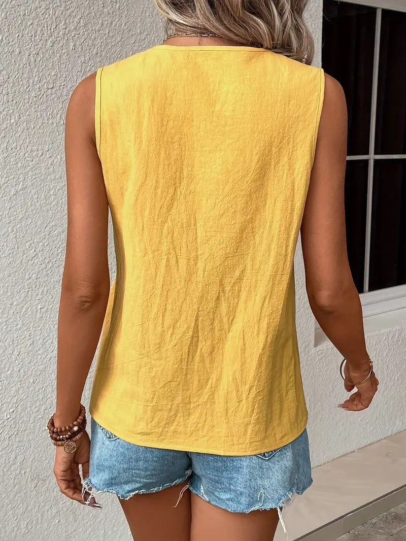 Chemise Sans Manches Élégante
