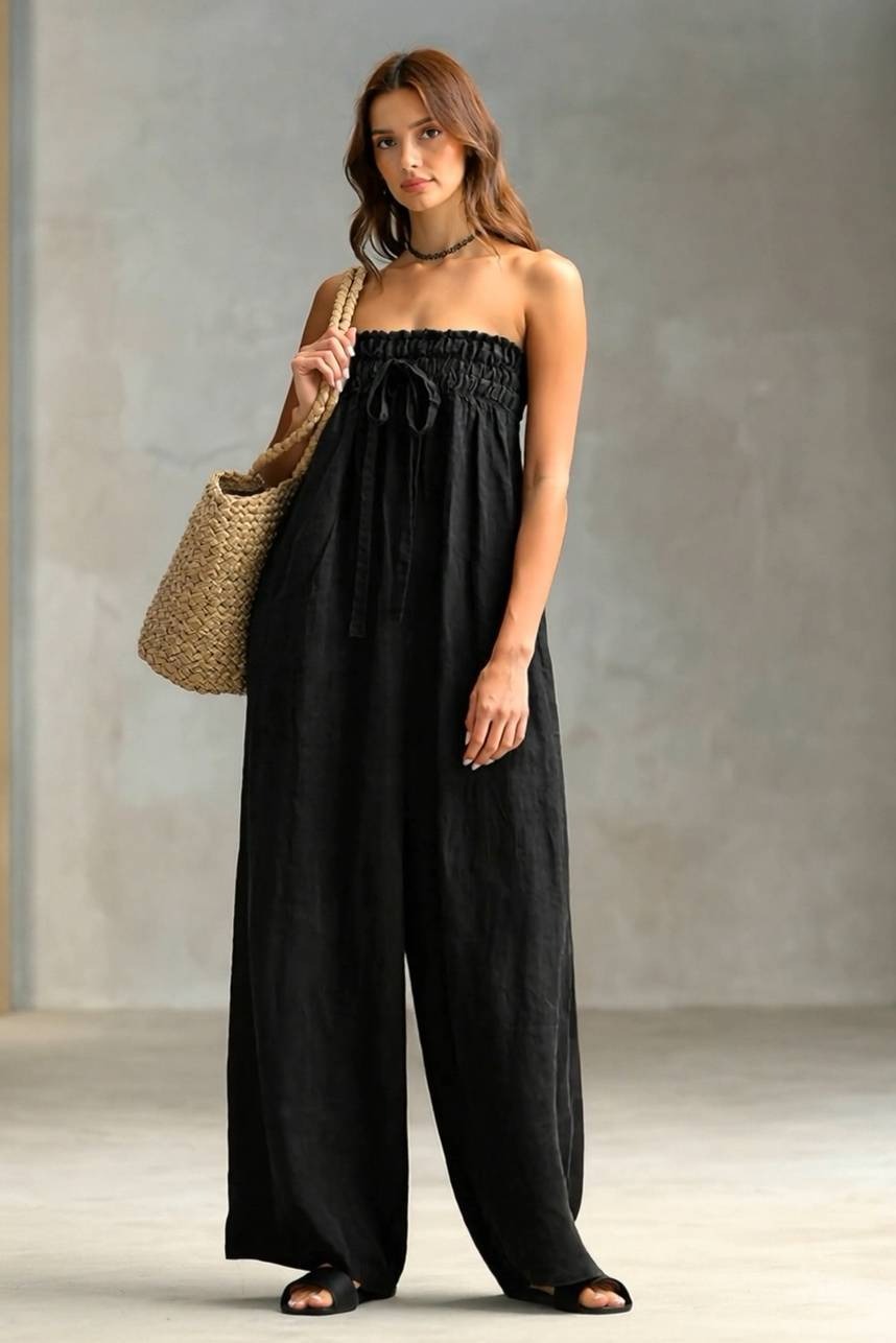 Combinaison bustier à plis