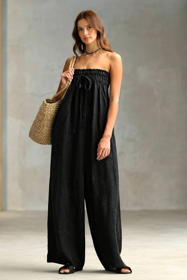Combinaison bustier à plis