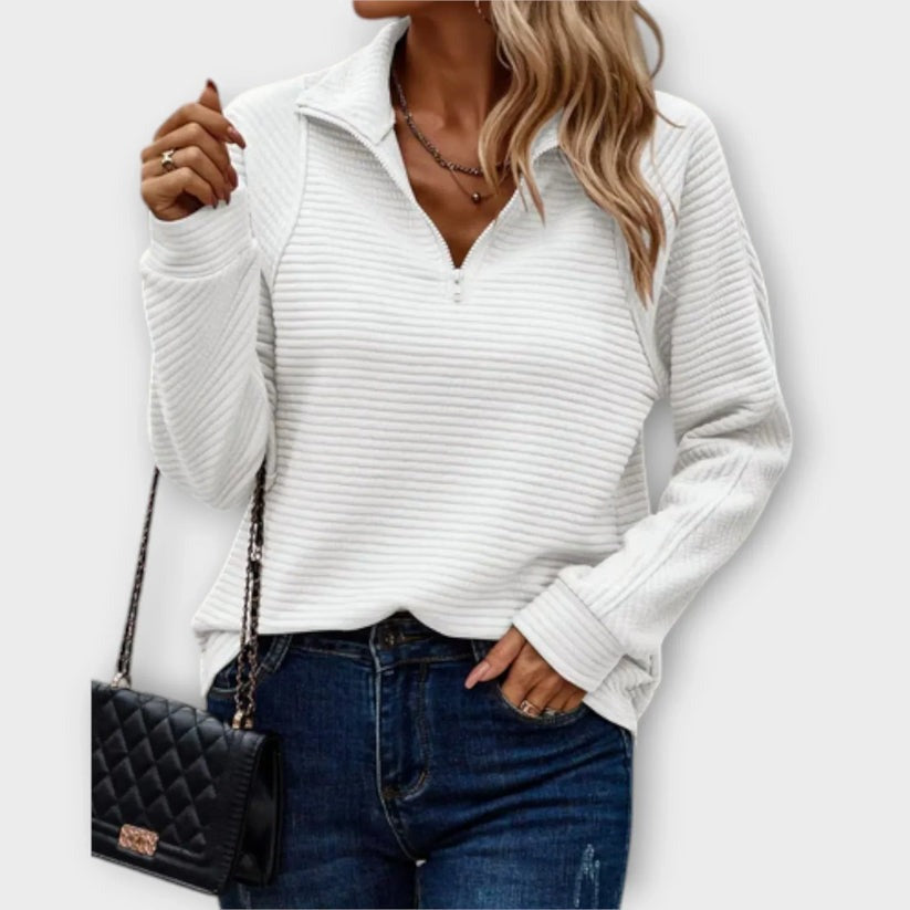 Pull demi-zip