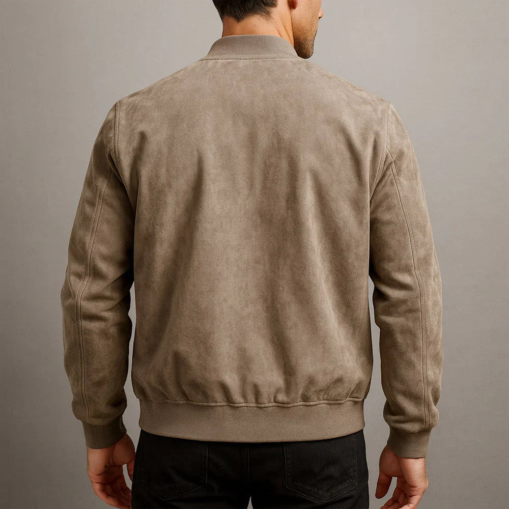 Riviera — Men’s Suede Bomber Jacket
