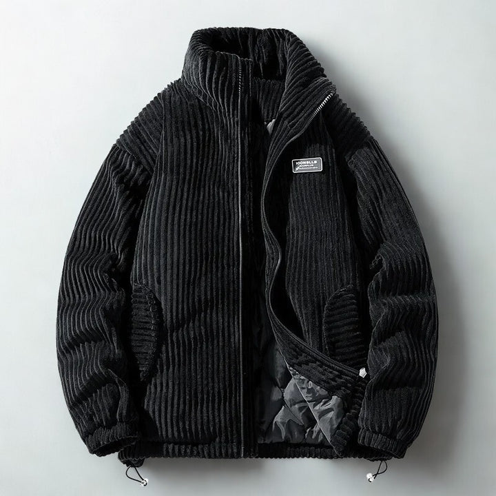 Veste matelassée en velours côtelé