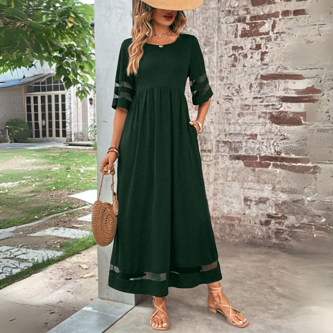 Giovanna | Flattering Midi Dress that Slims the Belly