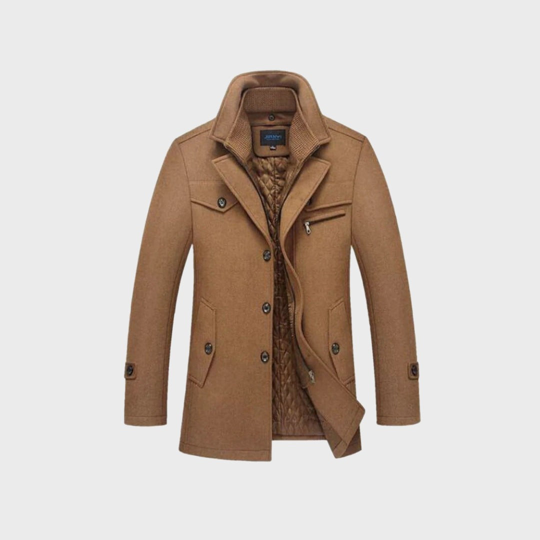 Manteau classique en laine