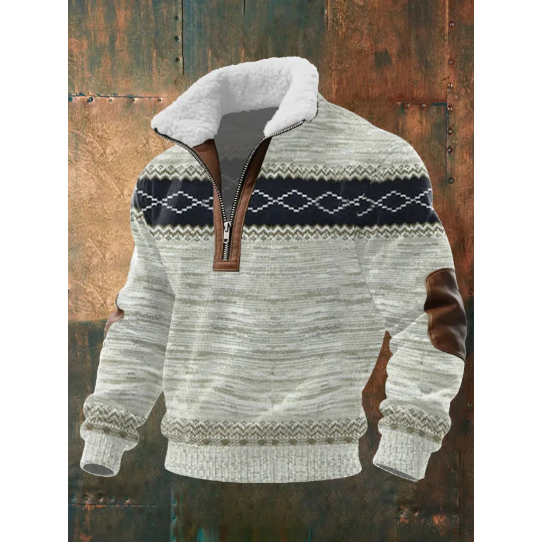 HIGH COLLAR FLEECE PULLOVER