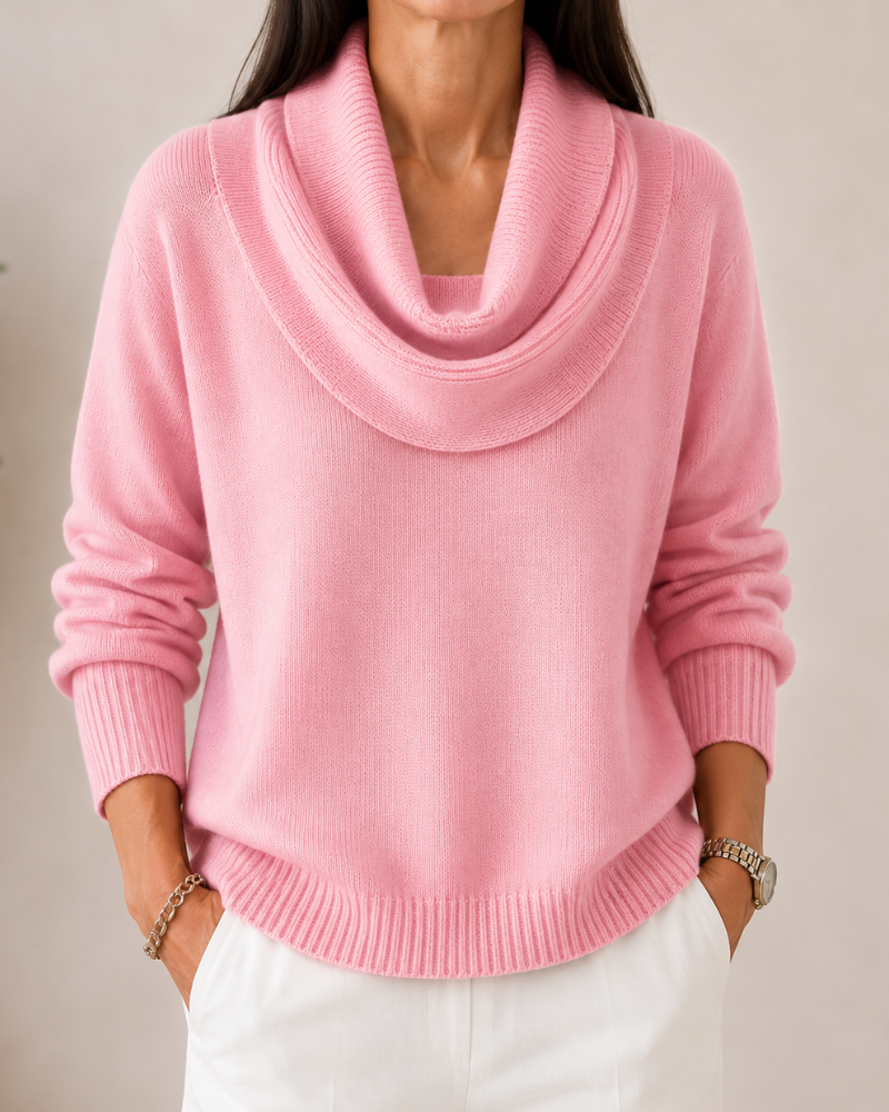 Caralina™ | Suéter de Punto con Cuello de Cowl Elegante