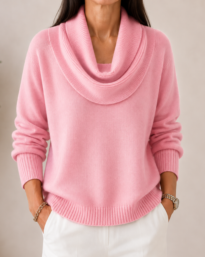Caralina™ | Suéter de Punto con Cuello de Cowl Elegante