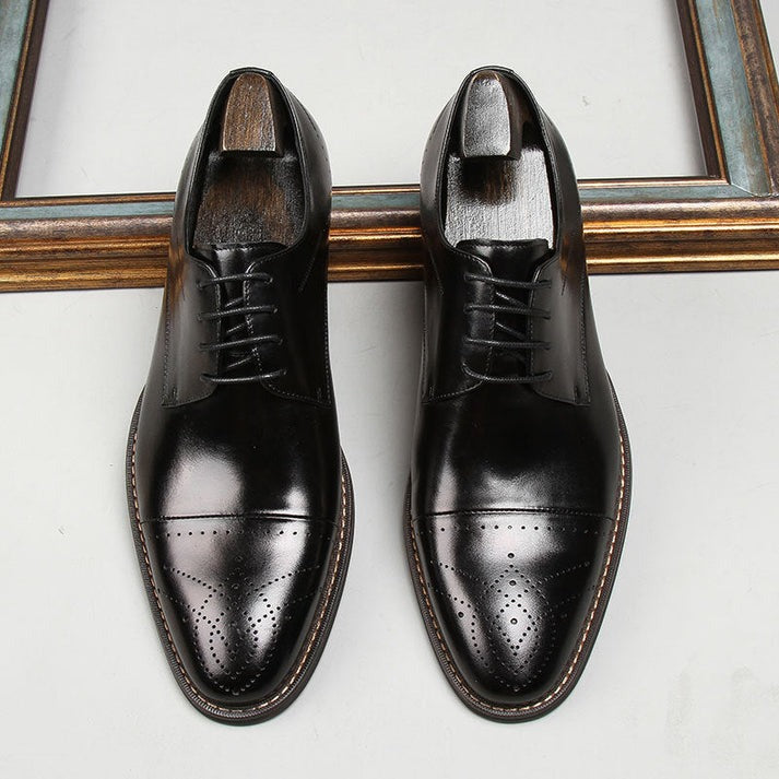 Chaussures En Cuir Véritable Haut De Gamme