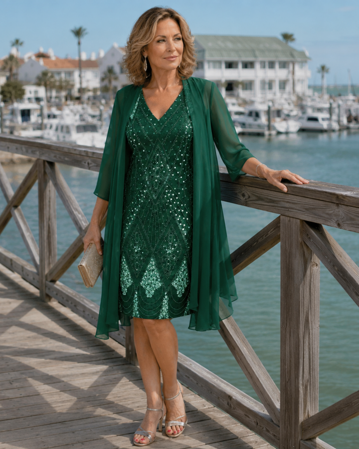 Kalie™ Vestido Elegante de Dos Piezas