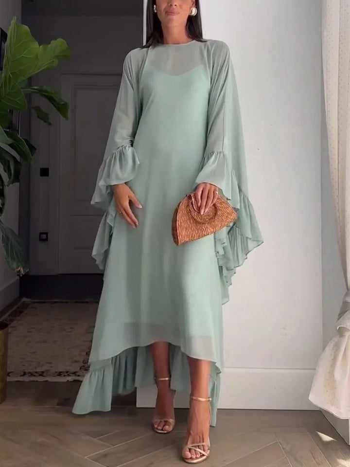 Robe ample à volants
