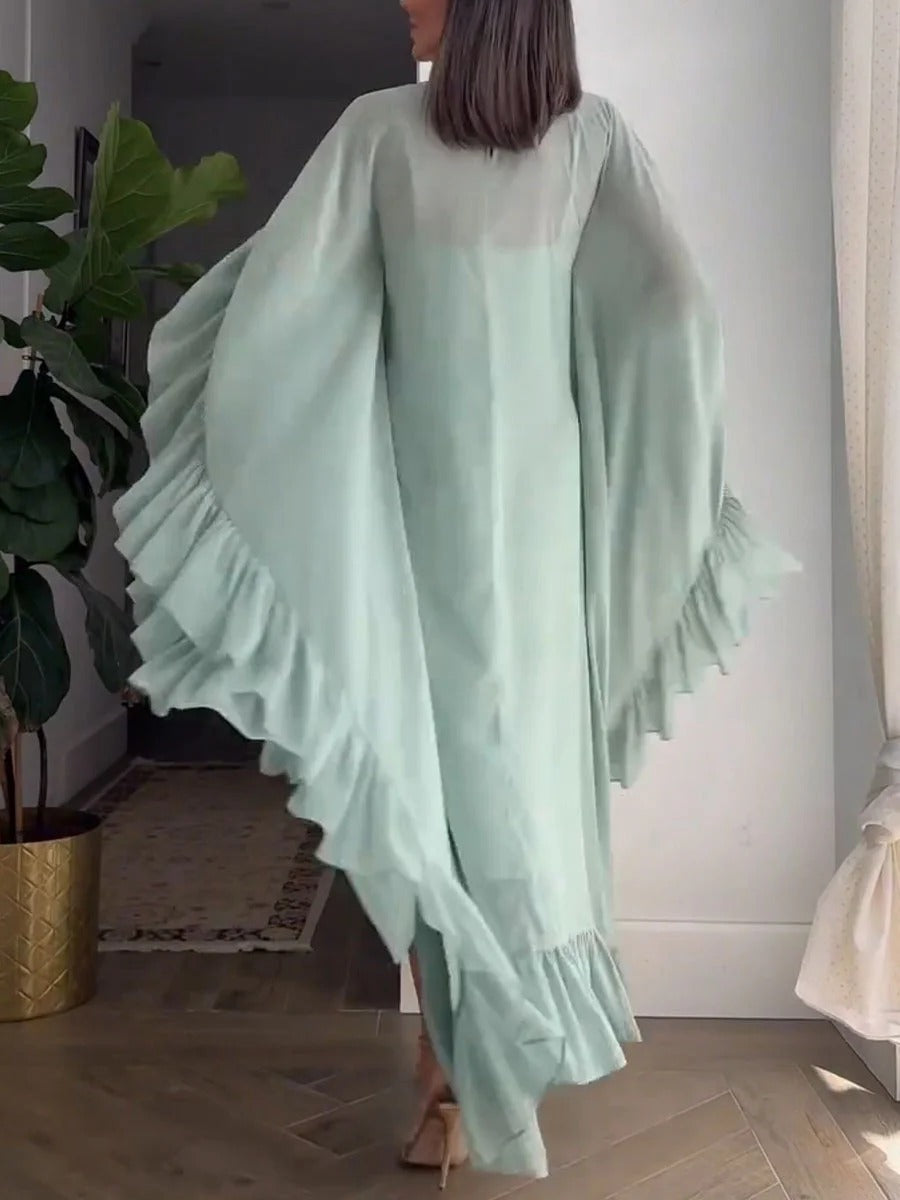 Robe ample à volants
