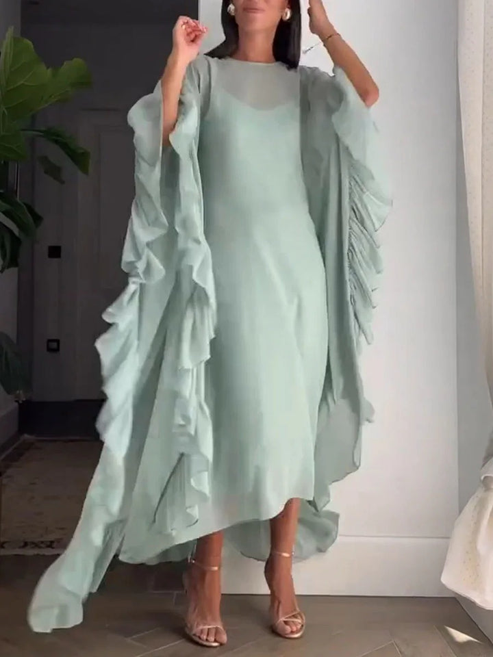 Robe ample à volants