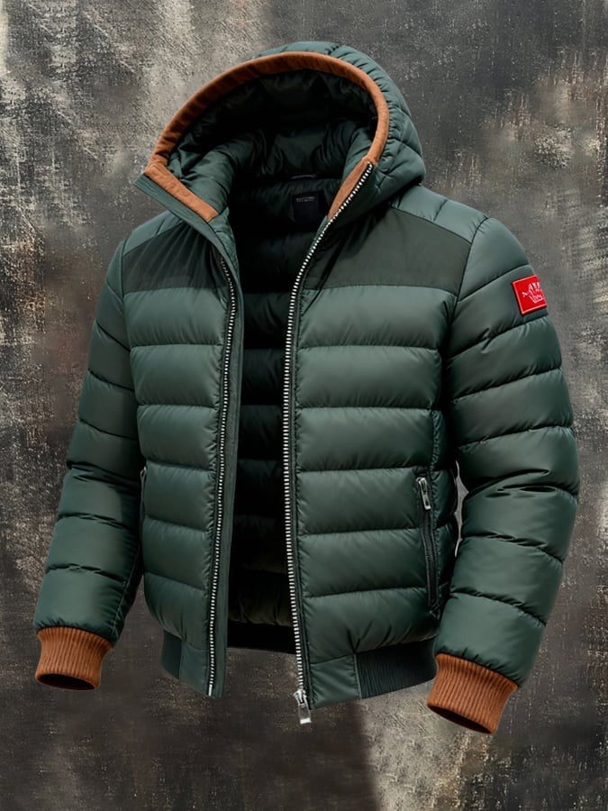 Doudoune à capuche pour homme