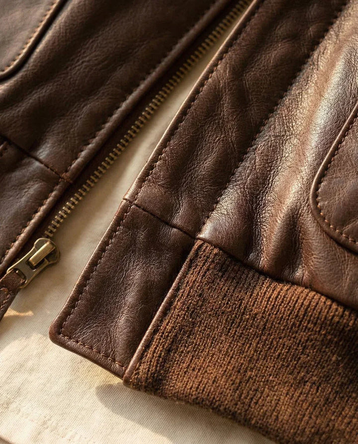 Leonardo — Aviator Leather Jacket