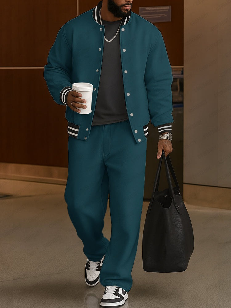 Ensemble veste et pantalon à rayures classiques