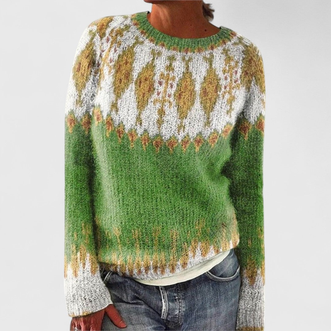 Linda - Retro Scandinavian knitted sweater
