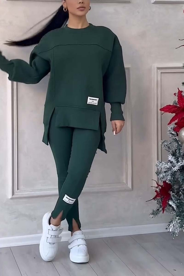 Ensemble sweat-shirt et leggings décontractés
