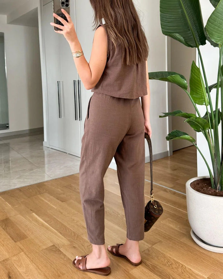 Ensemble en coton et lin
