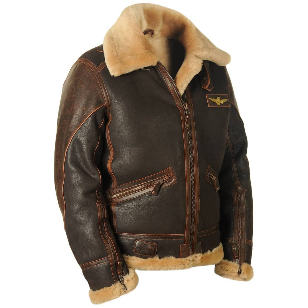 Veste de pilote élégante pour hommes