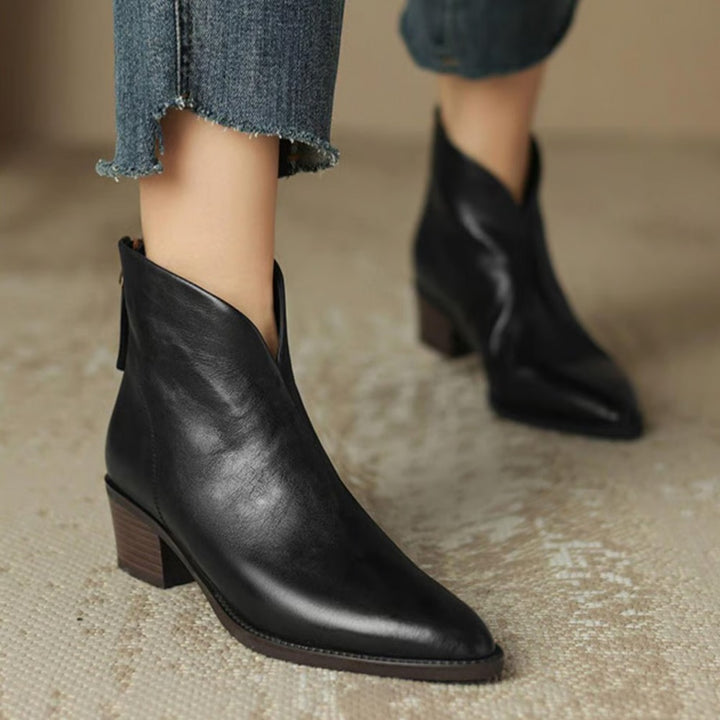 Bottines en cuir haut de gamme Camille