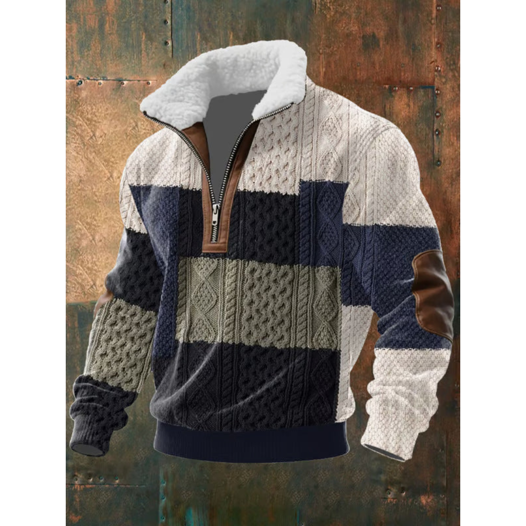 HIGH COLLAR FLEECE PULLOVER