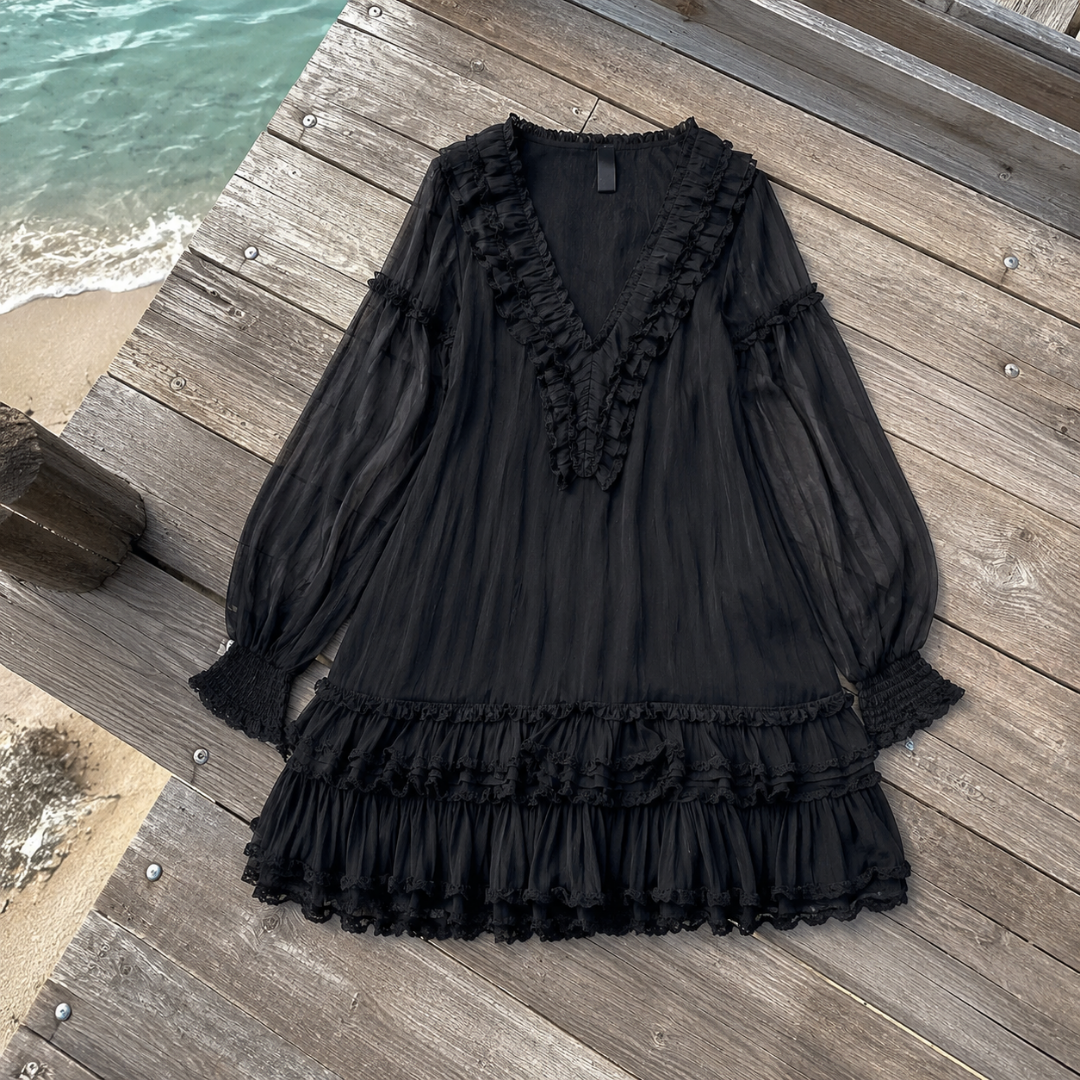 AURELIA | VESTIDO MINI CON VOLANTES