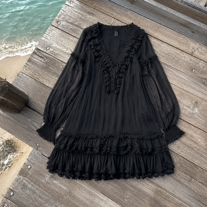 AURELIA | VESTIDO MINI CON VOLANTES