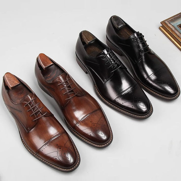 Chaussures En Cuir Véritable Haut De Gamme