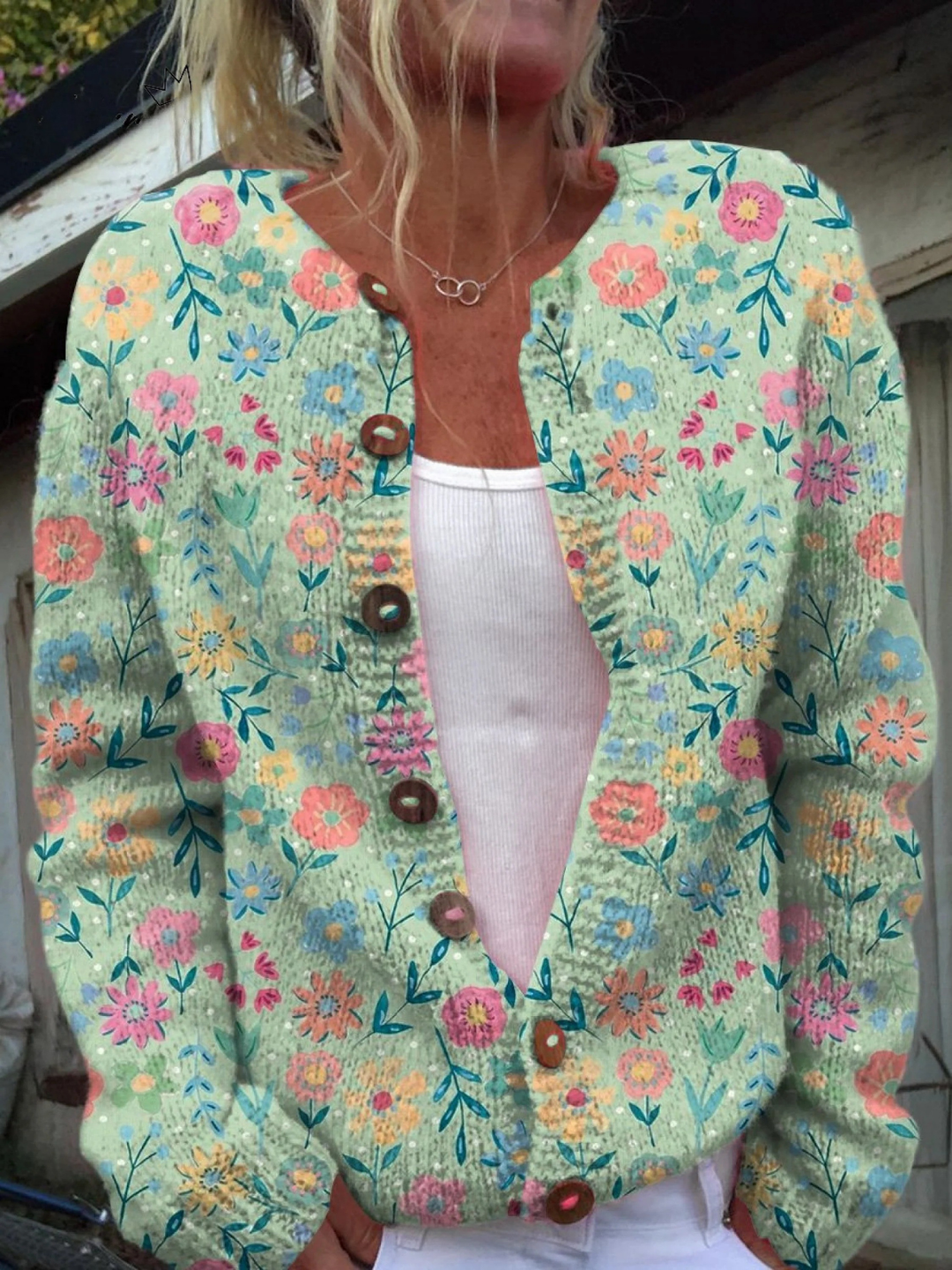 Angela™ | Vintage Floral Women's Cardigan