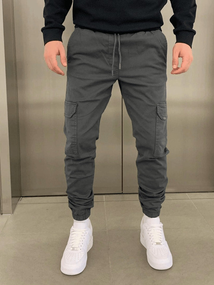 Pantalon cargo taille élastique