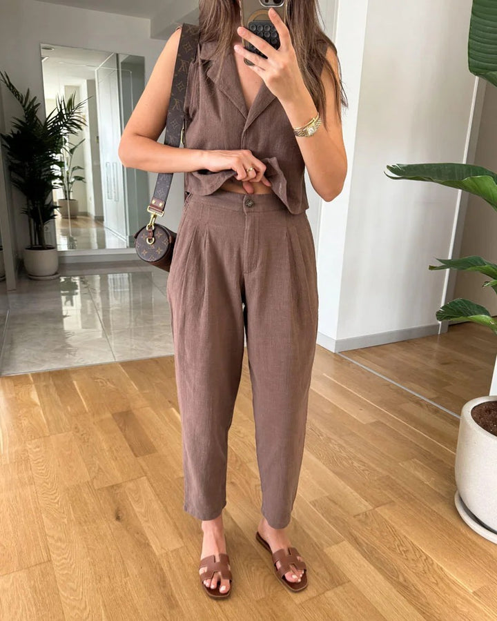 Ensemble en coton et lin