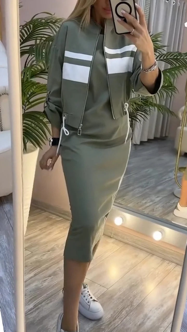 Ensemble décontracté robe et veste