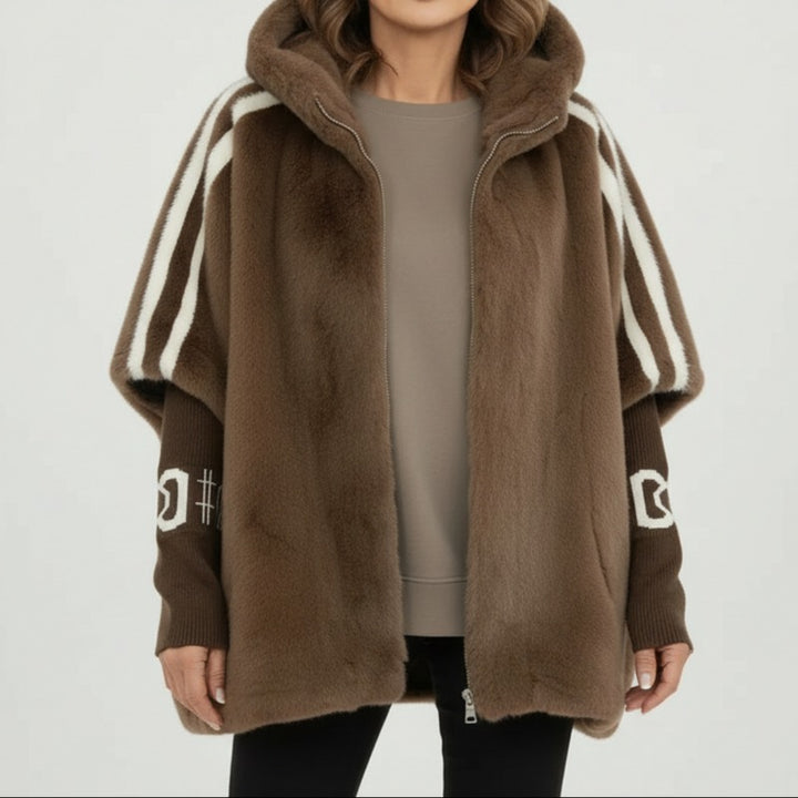 Manteau Teddy à capuche chaud