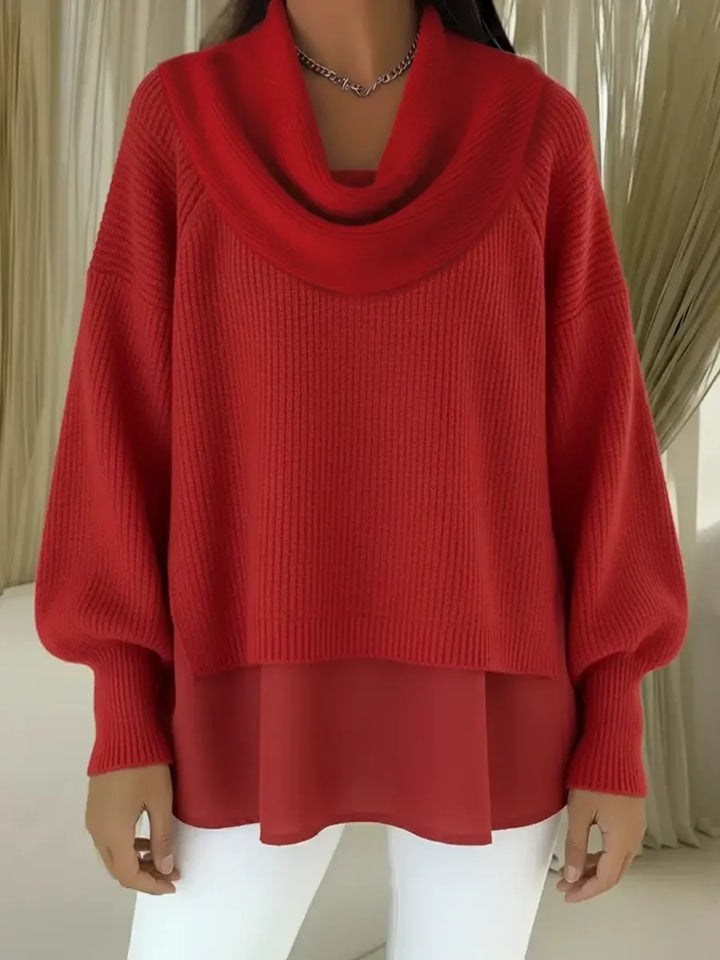 Pull confortable en coton pour femme