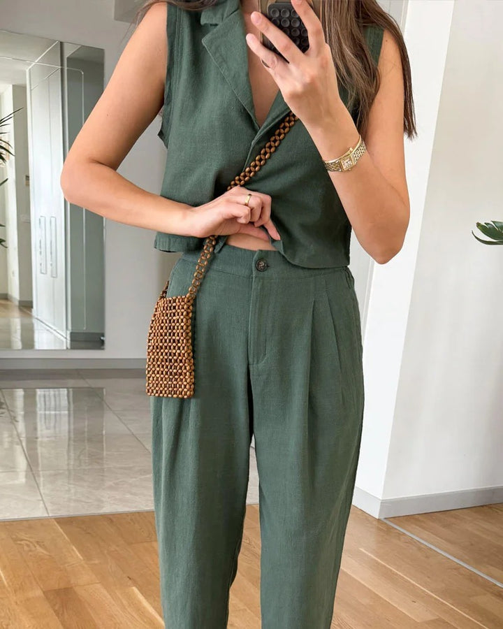 Ensemble en coton et lin