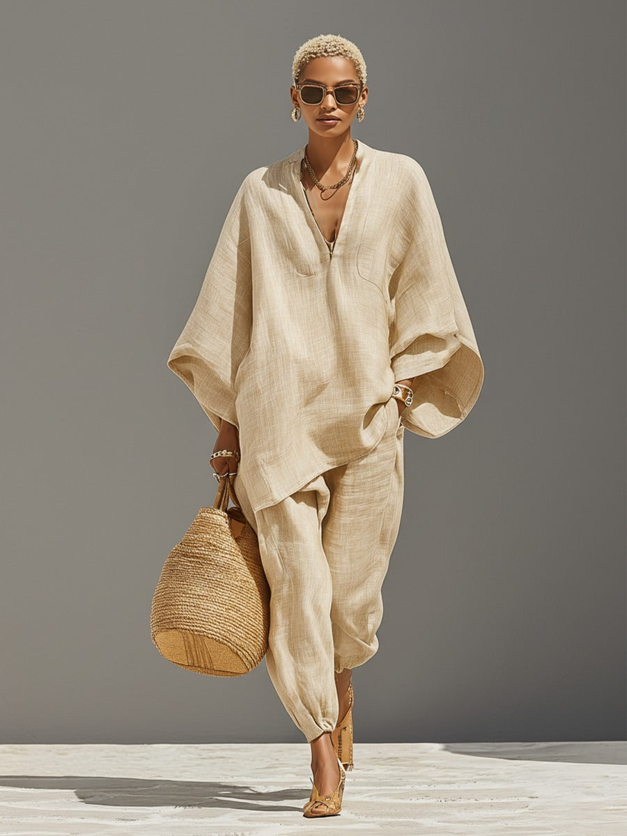 Ensemble en lin style décontracté