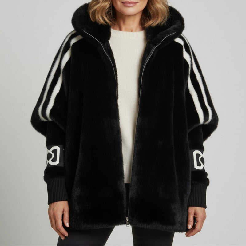 Manteau Teddy à capuche chaud