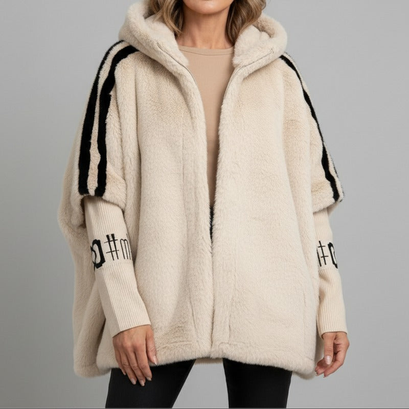 Manteau Teddy à capuche chaud