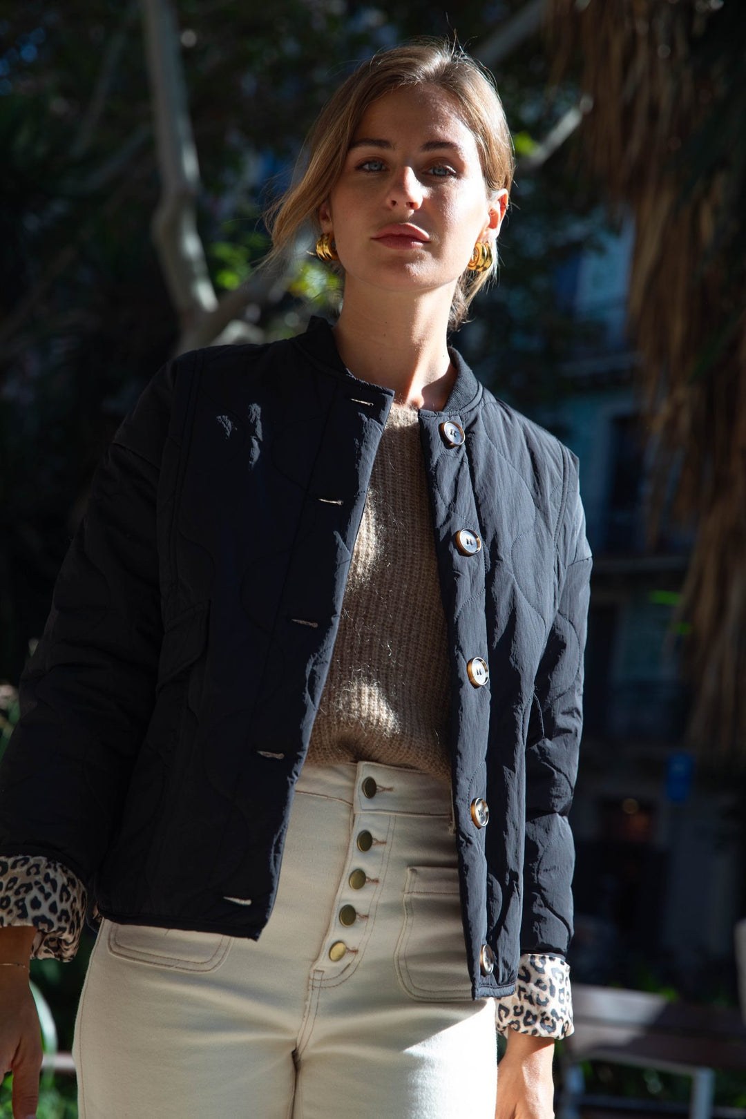 Veste intérieur léopard