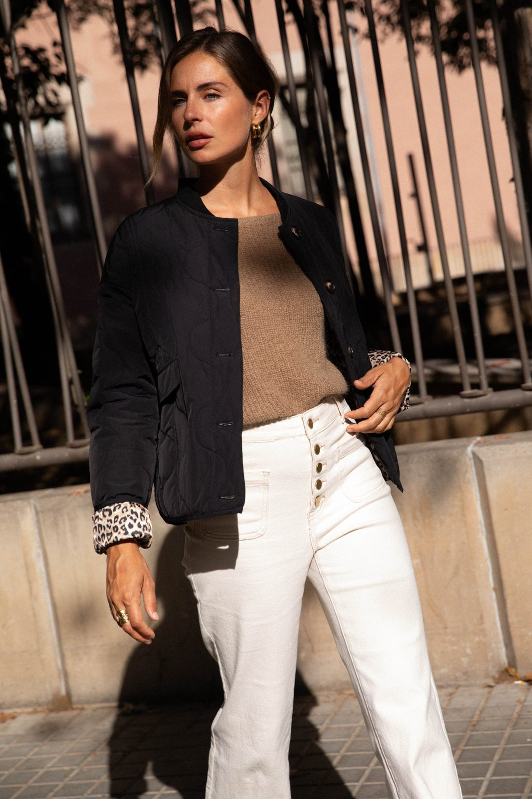 Veste intérieur léopard