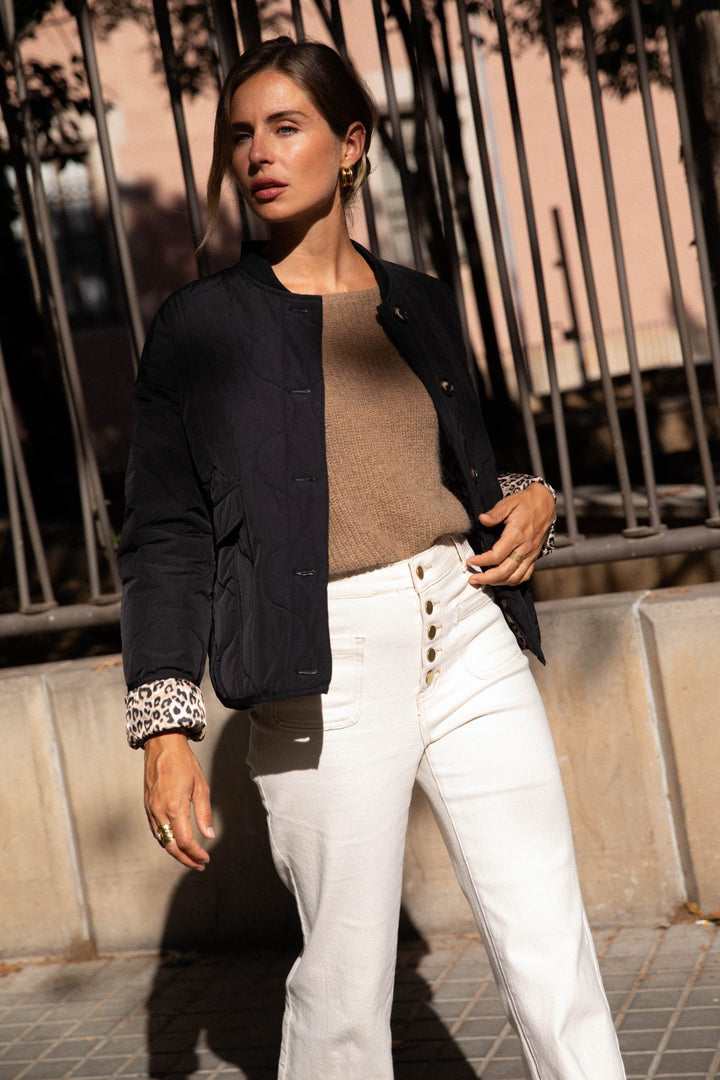 Veste intérieur léopard