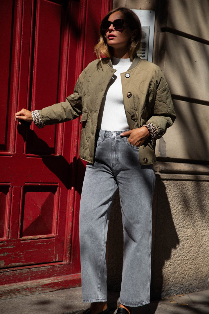 Veste intérieur léopard