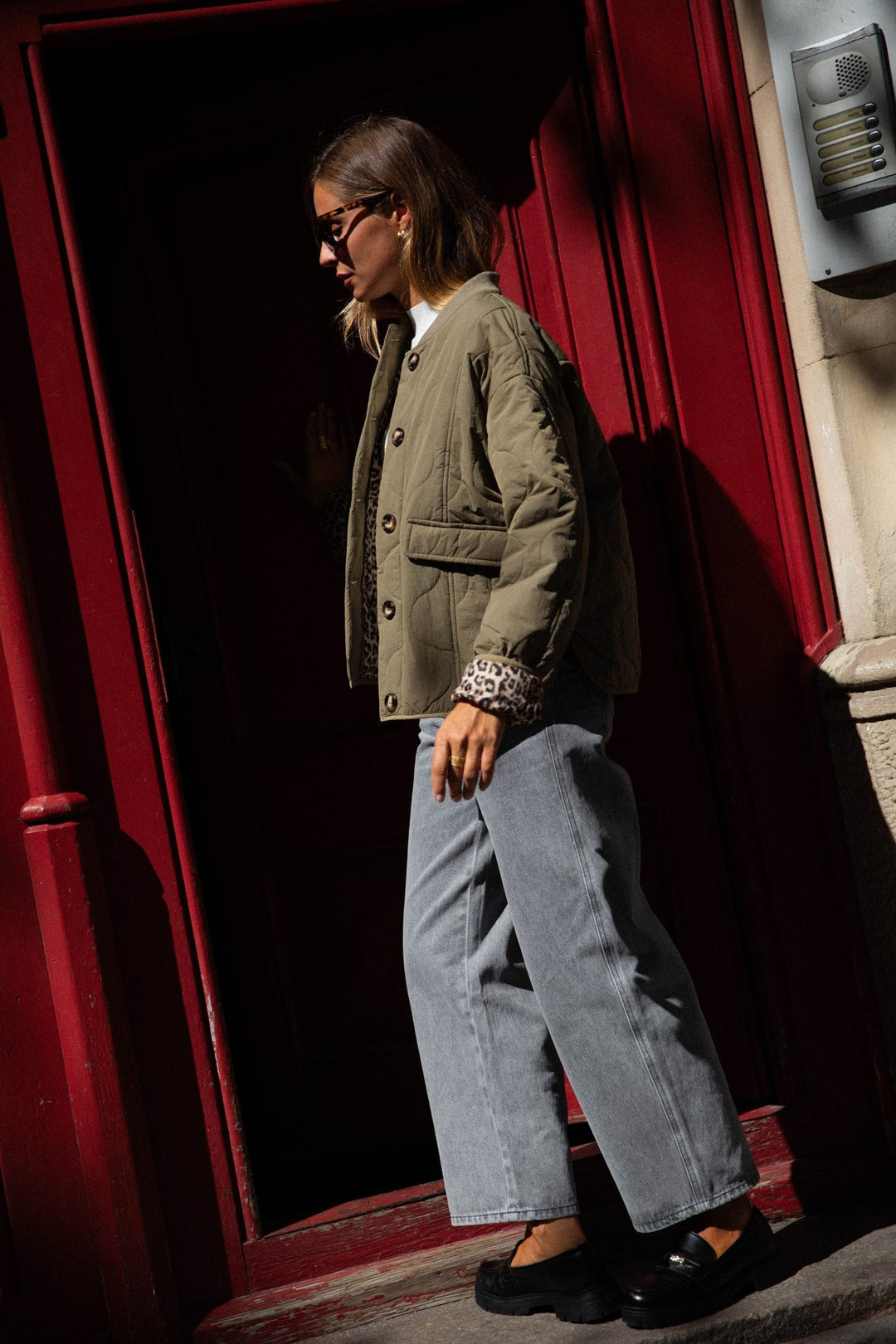 Veste intérieur léopard