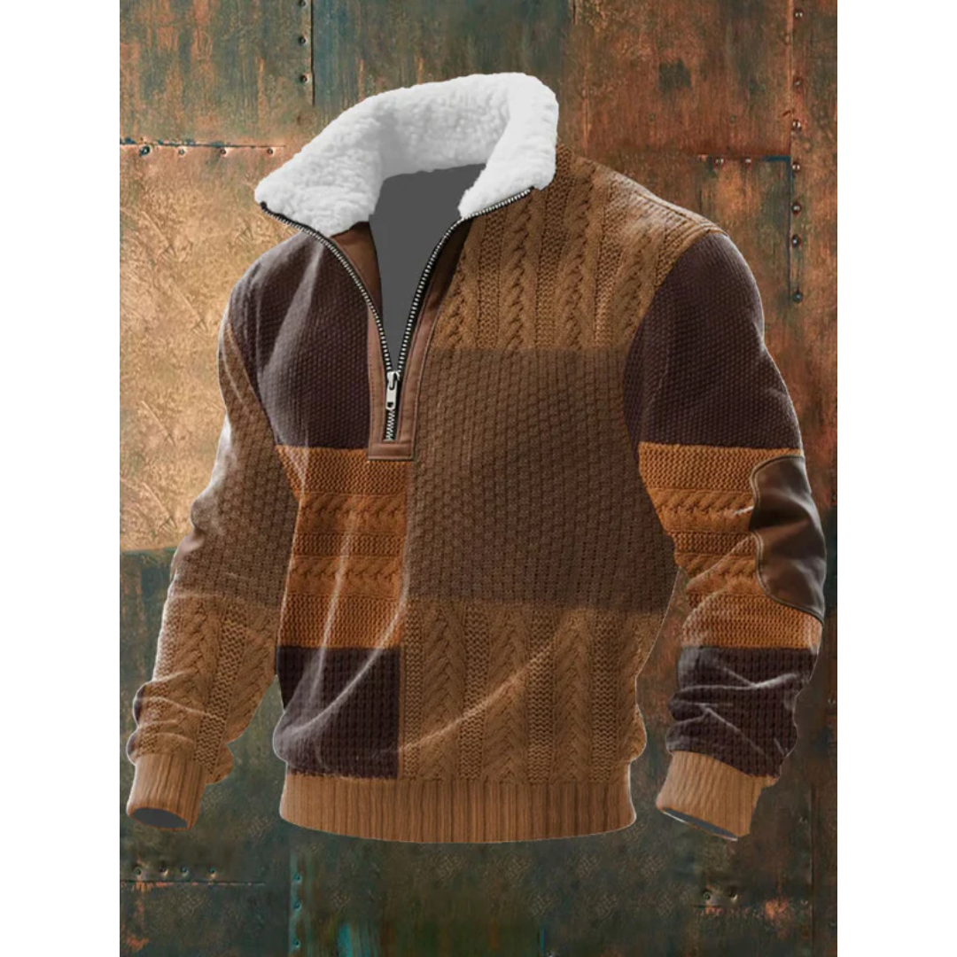 HIGH COLLAR FLEECE PULLOVER