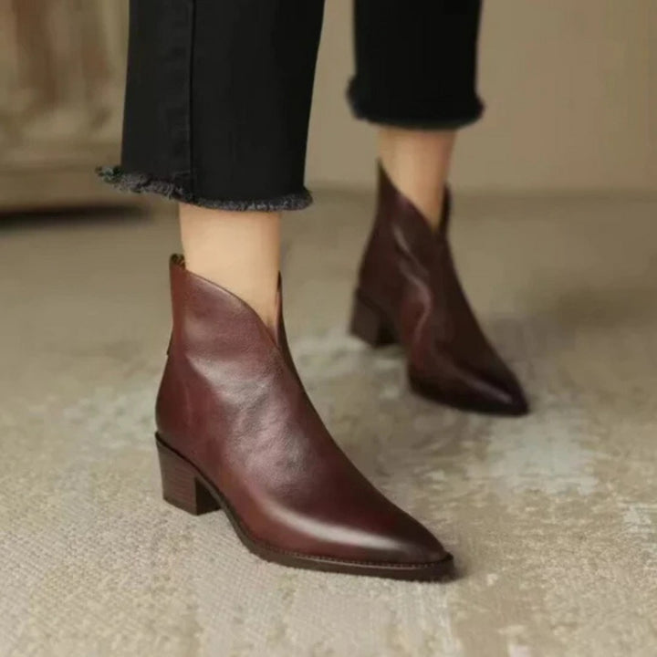 Camille | Bottines de luxe à petits talons