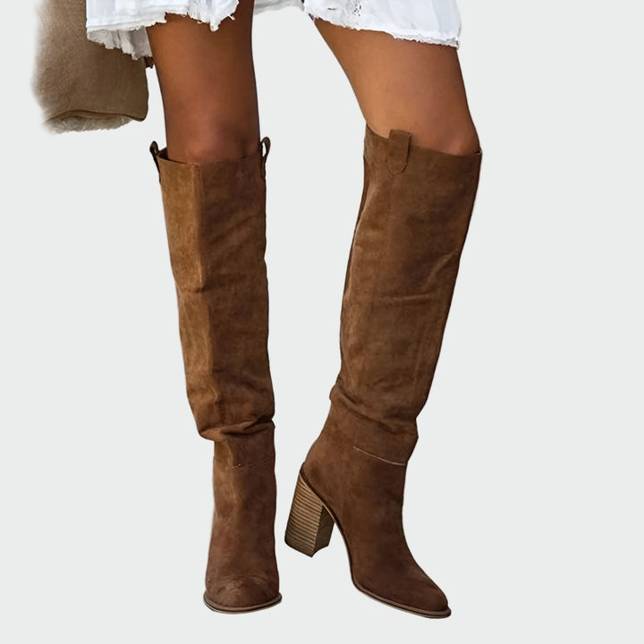 Bottes orthopédiques en cuir montantes