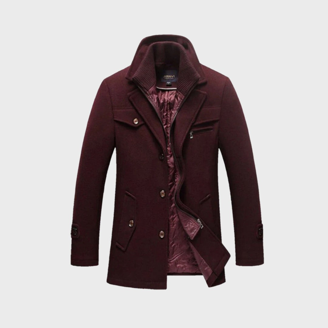 Manteau classique en laine