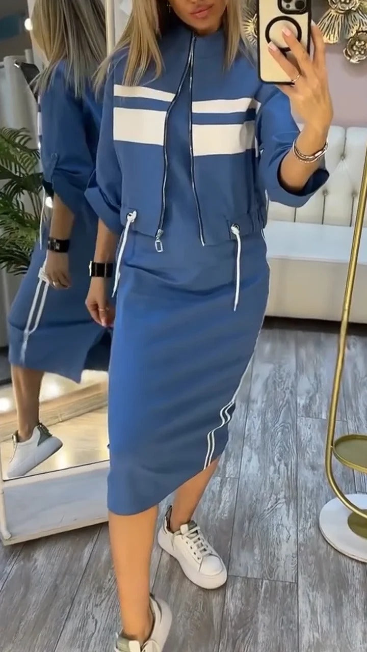 Ensemble décontracté robe et veste